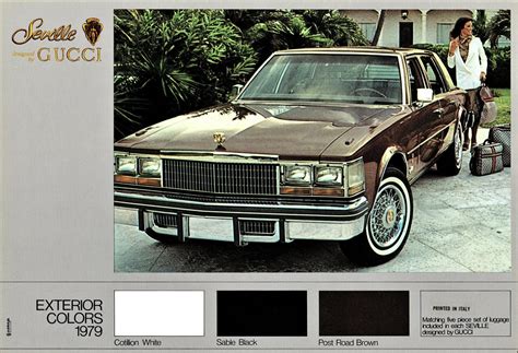 gucci edition cadillac|1979 cadillac seville by gucci.